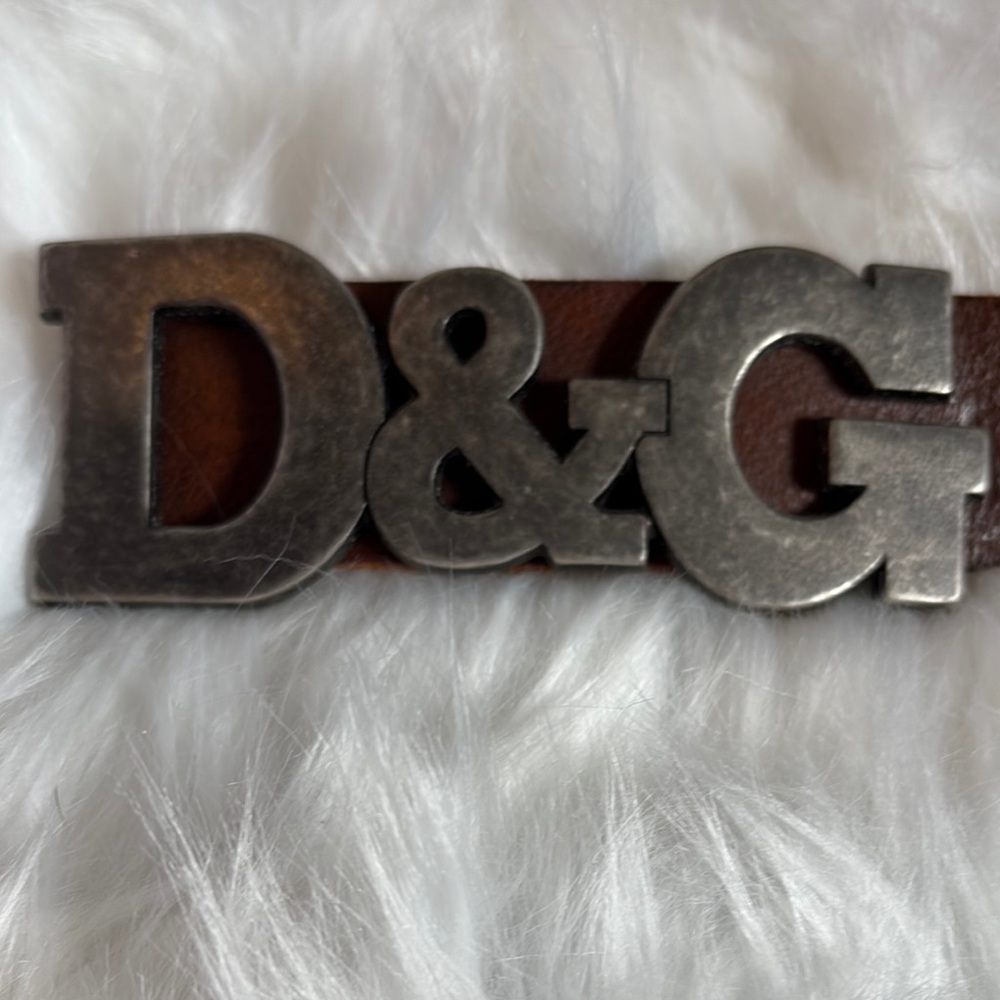D&G Brown Leather Belt - Picture 3 of 7